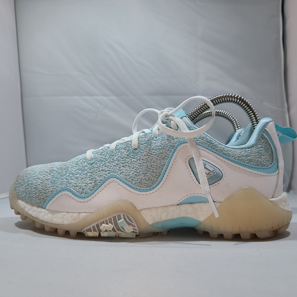 Womens adidas CodeChaos 21 Golf Shoes Size: 7 Color: Primeblue White - Picture 1 of 11